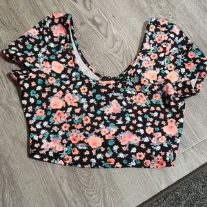 Floral crop top
